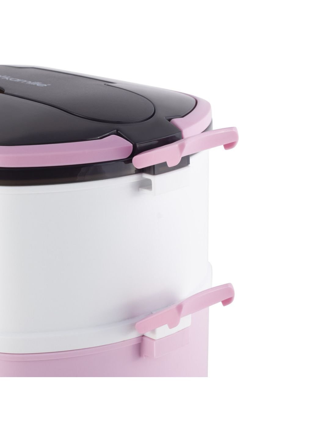 Ланч-бокс харчовий двоярусний KM-2139RZ 1500 мл рожевий Kamille (253621264)
