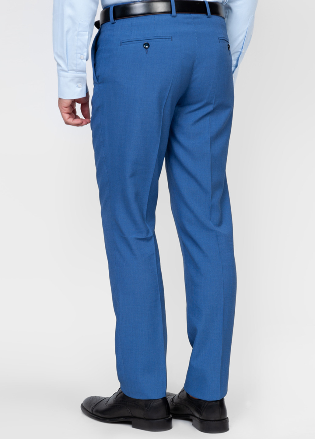 Синие классические демисезонные зауженные брюки Arber