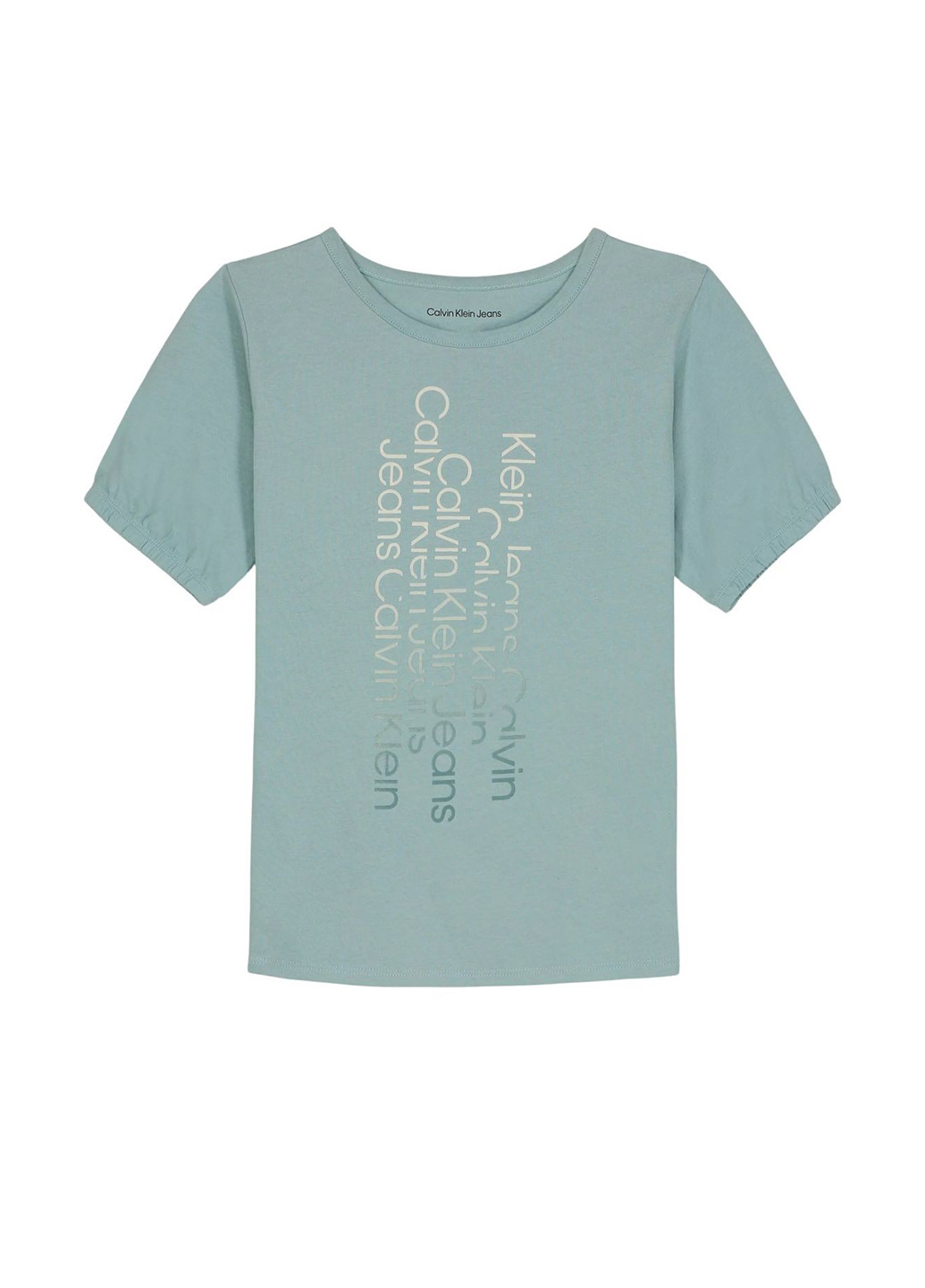 Бирюзовая летняя футболка Calvin Klein