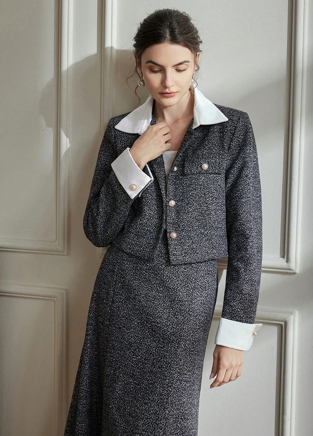Костюм (жакет, спідниця) SHEIN (333879601)