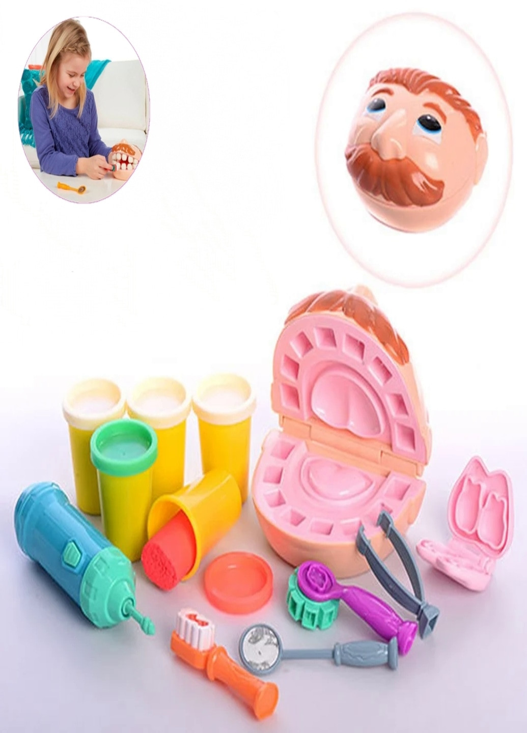 Игровой набор для лепки детский пластилин Зубастик (1025689) Francesco Marconi (209509627)