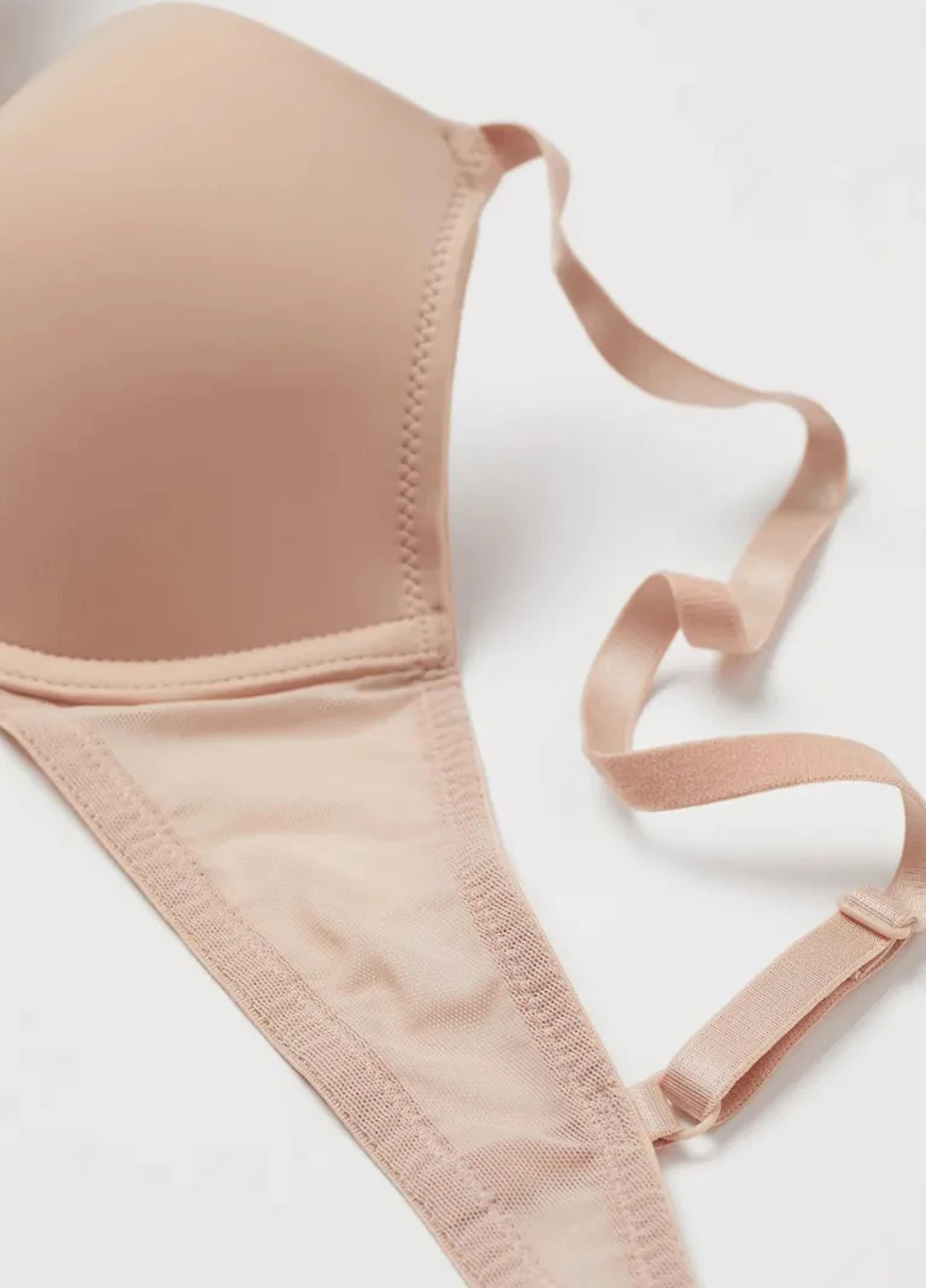 Бежевий бюстгальтер H&M з кісточками поліамід