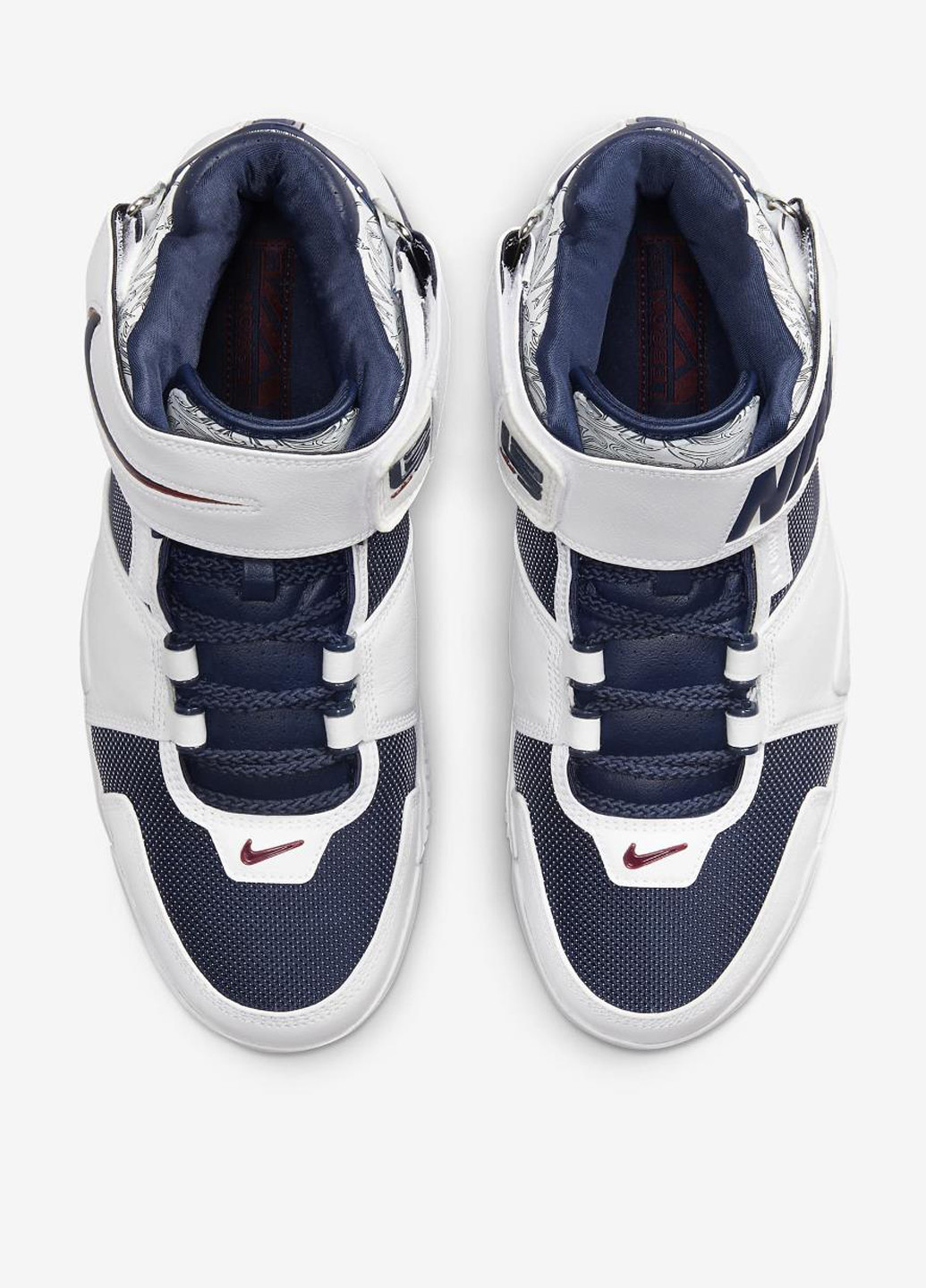 Цветные демисезонные кроссовки dr0826-100 Nike Zoom LeBron 2