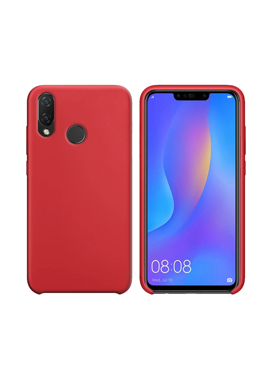 Чохол (Velvet) для Huawei P Smart plus (червоний) Intaleo для Huawei P Smart plus (красный) (131339969)