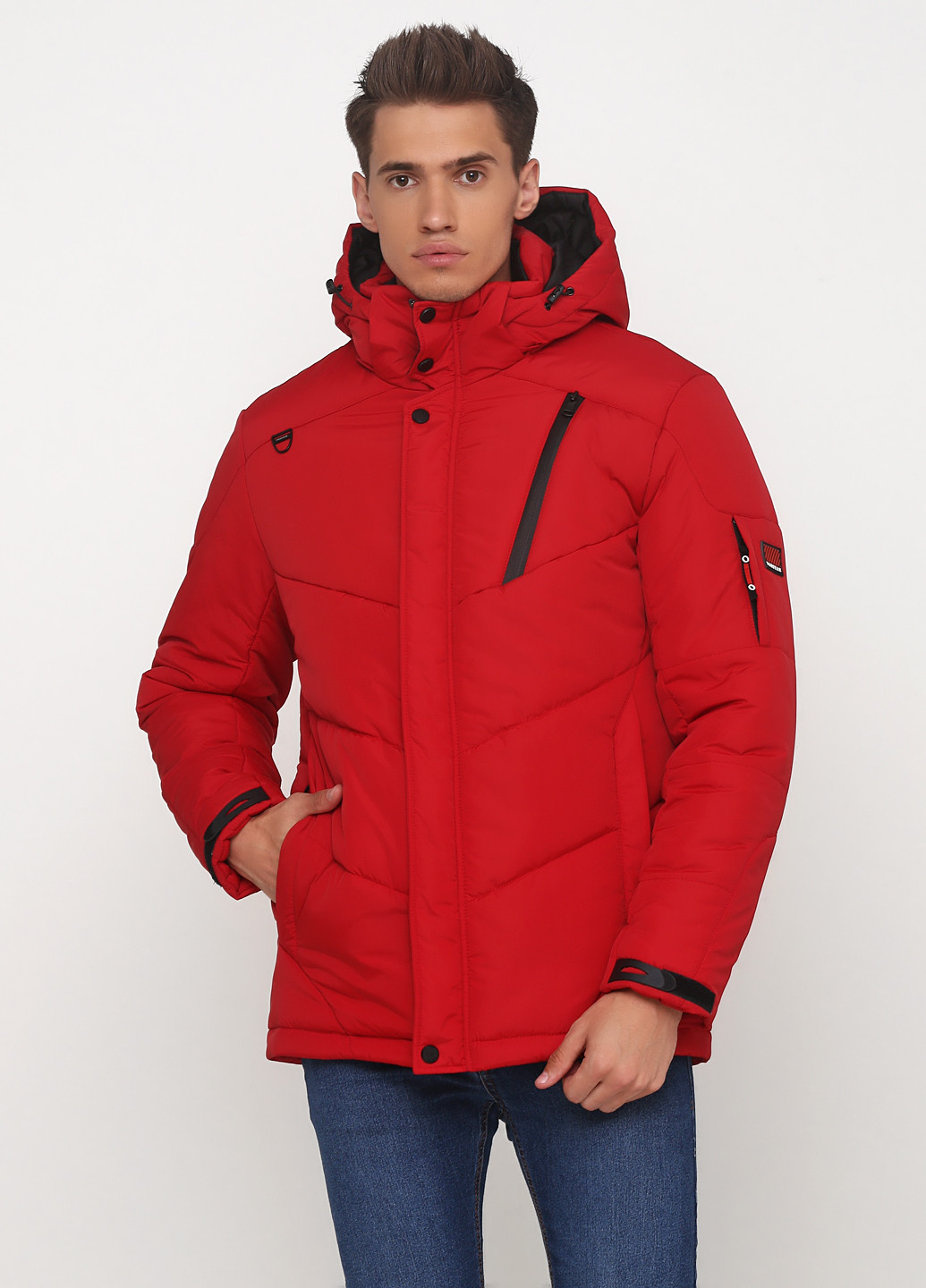 Красная зимняя куртка Danstar