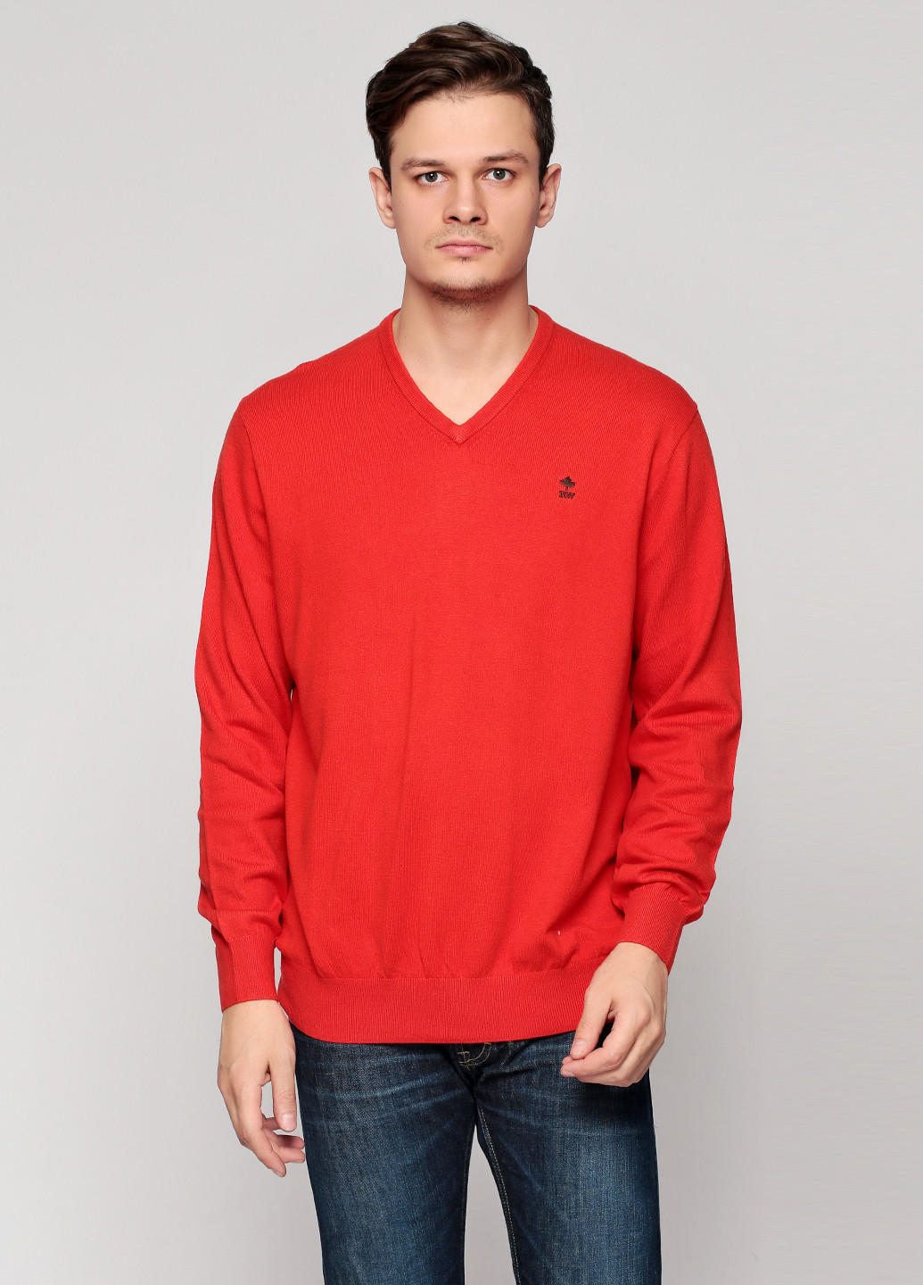 Красный демисезонный пуловер пуловер River Woods