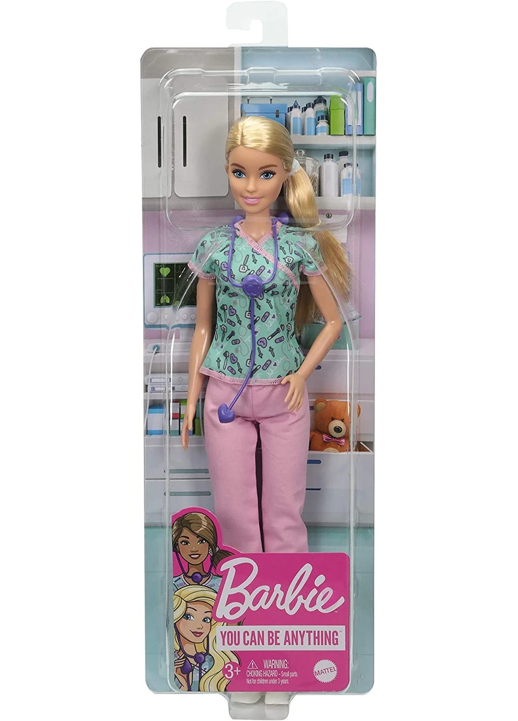 Лялька Barbie You can be Anything Nurse Blonde Doll Медсестра блондинка (GTW39) Mattel (255665400)