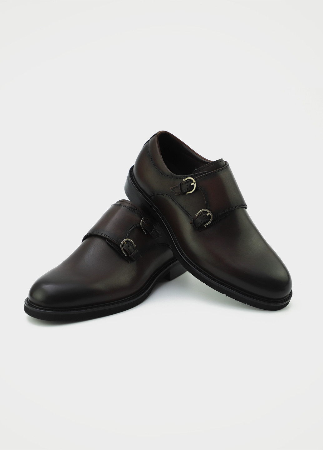 Коричневые кэжуал, классические туфли Respect с ремешком