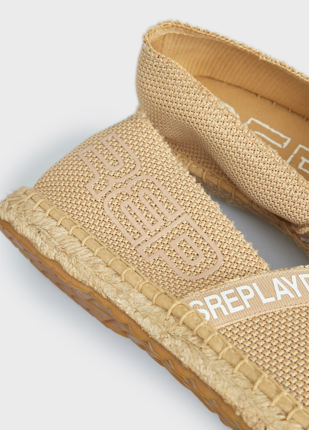 бежевые эспадрильи Replay надпись (315647513)