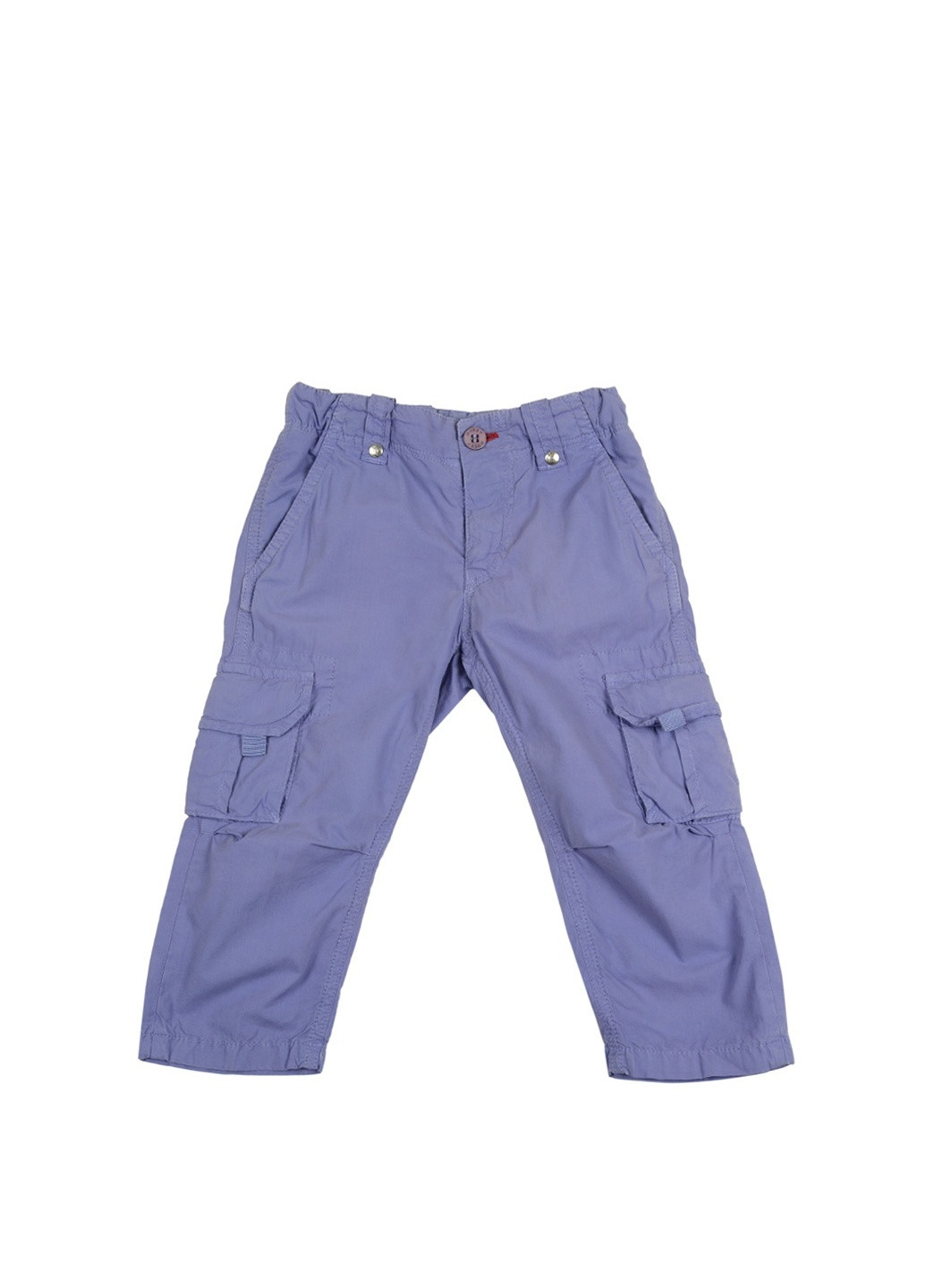 Фиолетовые кэжуал демисезонные прямые брюки Husky