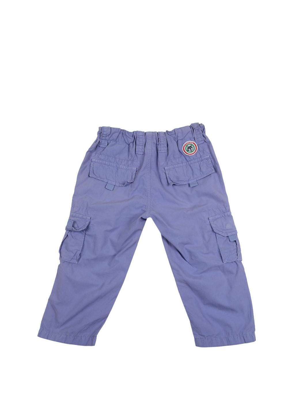Фиолетовые кэжуал демисезонные прямые брюки Husky