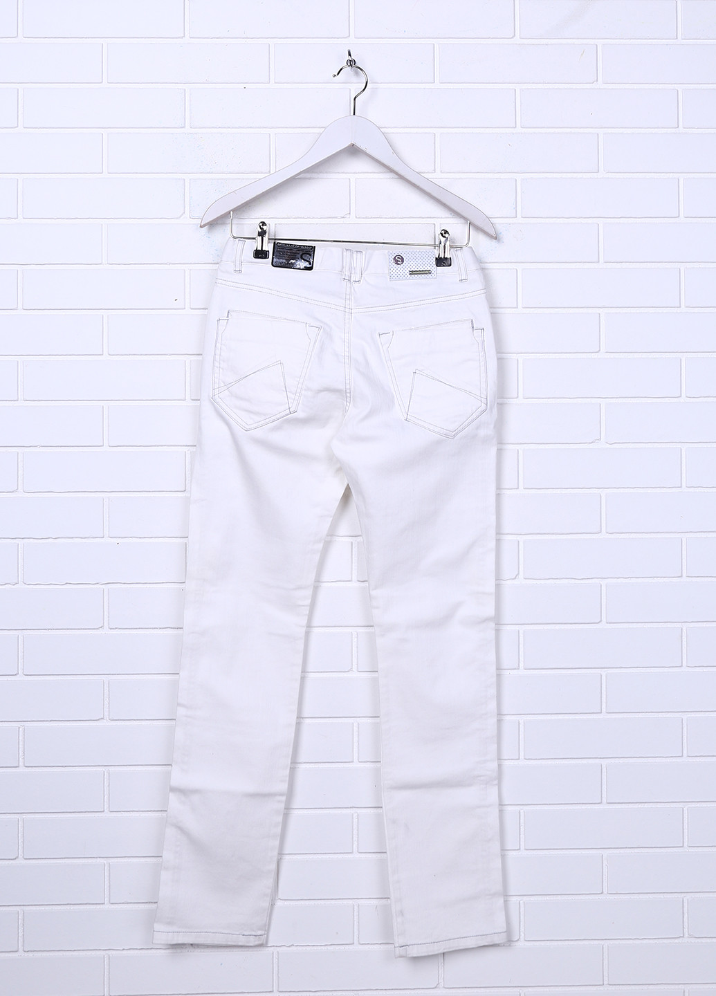 Белые летние прямые джинсы Sarabanda