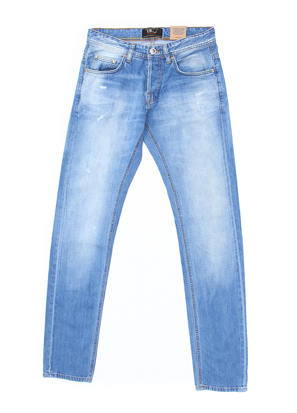Голубые демисезонные со средней талией джинсы LTB