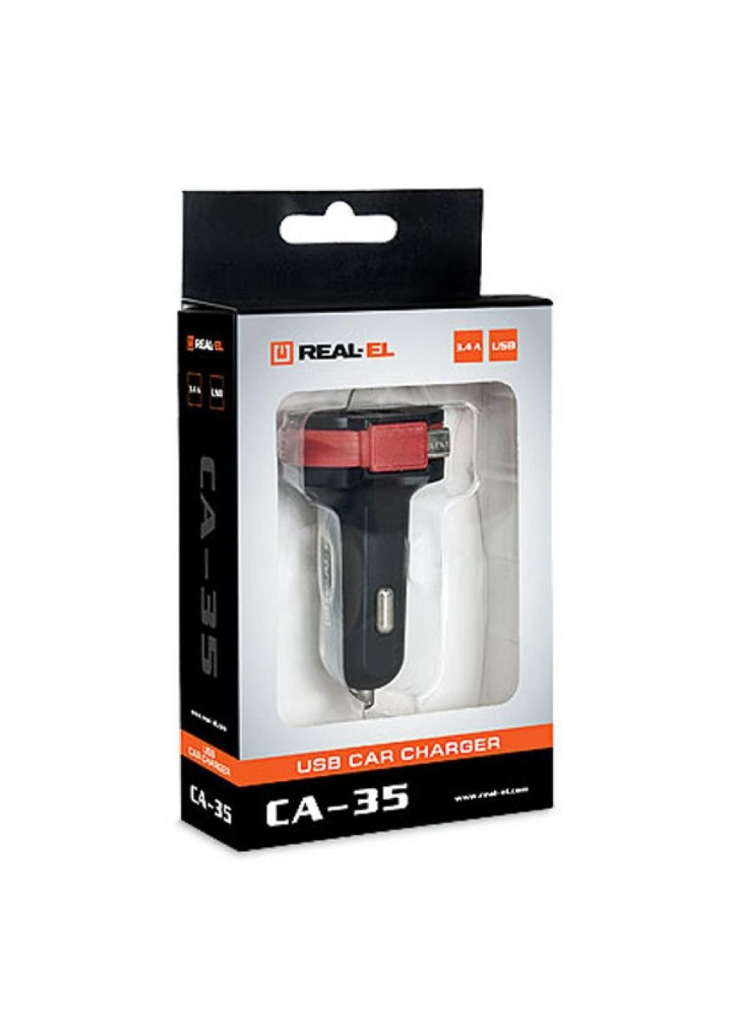 Зарядний пристрій (EL123160012) Real-El CA-35 black (253507516)