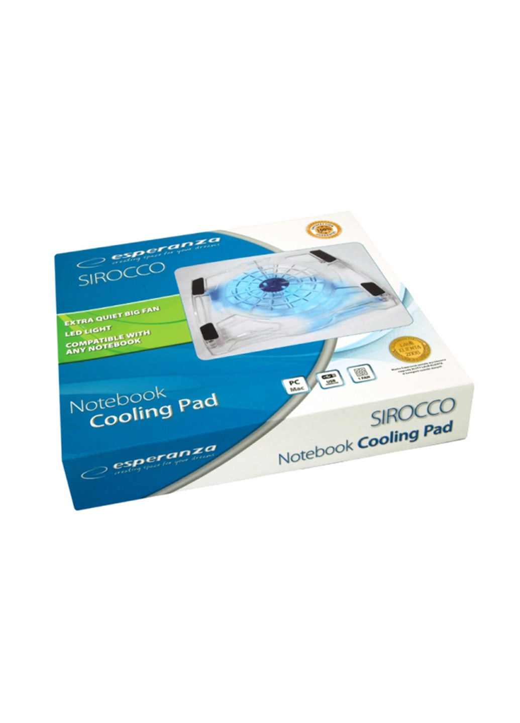 Підставка Notebook Cooling Pad 15.6 '' EA105 Sir Esperanza notebook cooling pad 15.6'' ea105 sir (135632709)