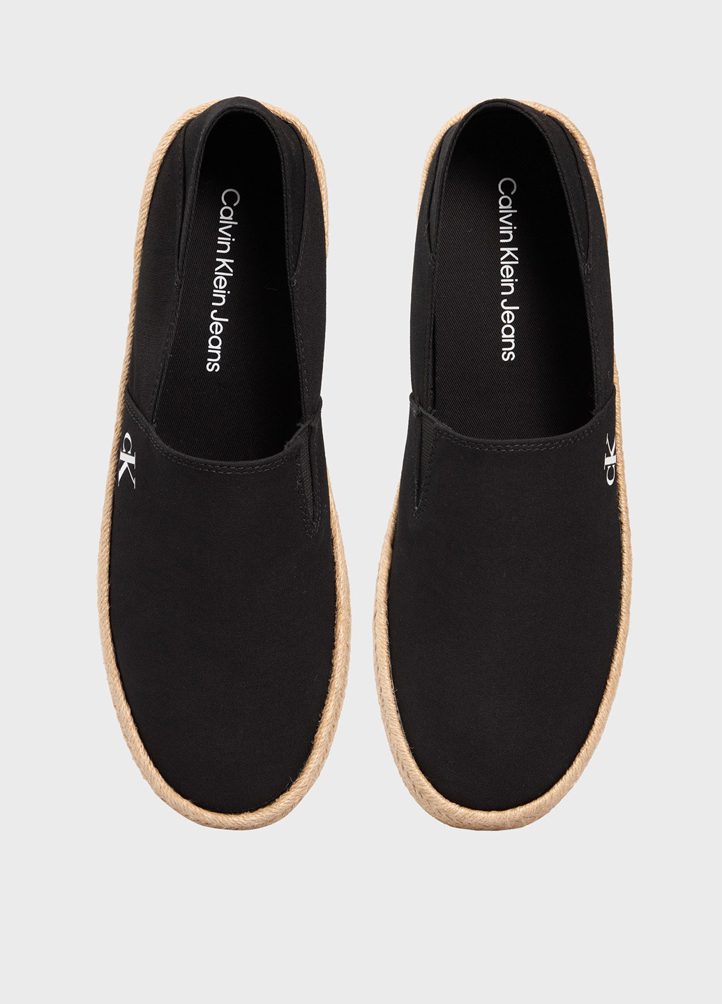 чорні еспадрільі Calvin Klein Jeans логотип (366292759)