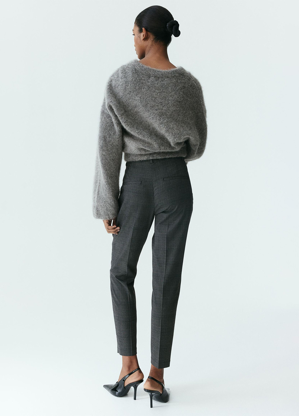 Серые кэжуал, классические демисезонные классические брюки H&M