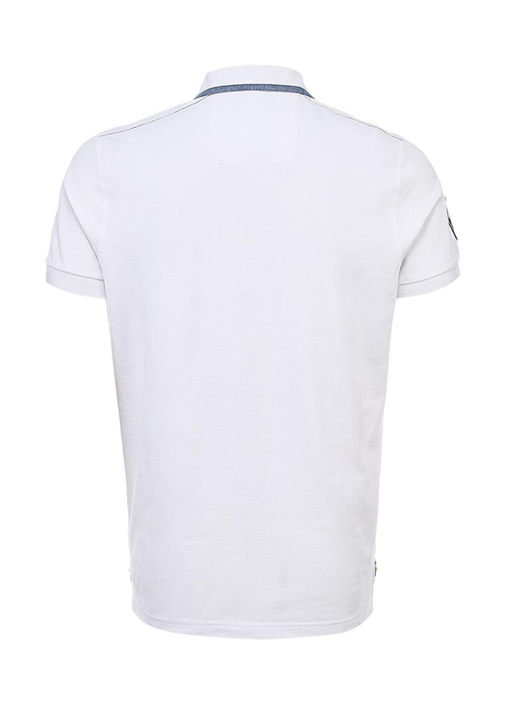 Белая футболка-поло для мужчин N.Z.A. с рисунком
