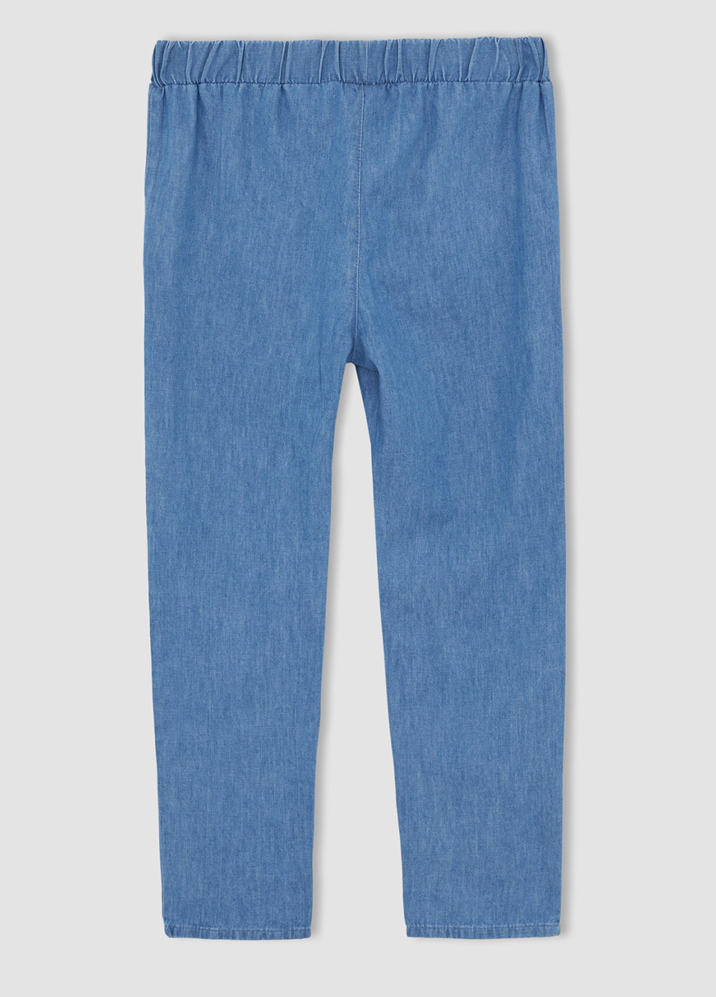 Штани DeFacto завужені однотонні сині джинсові бавовна