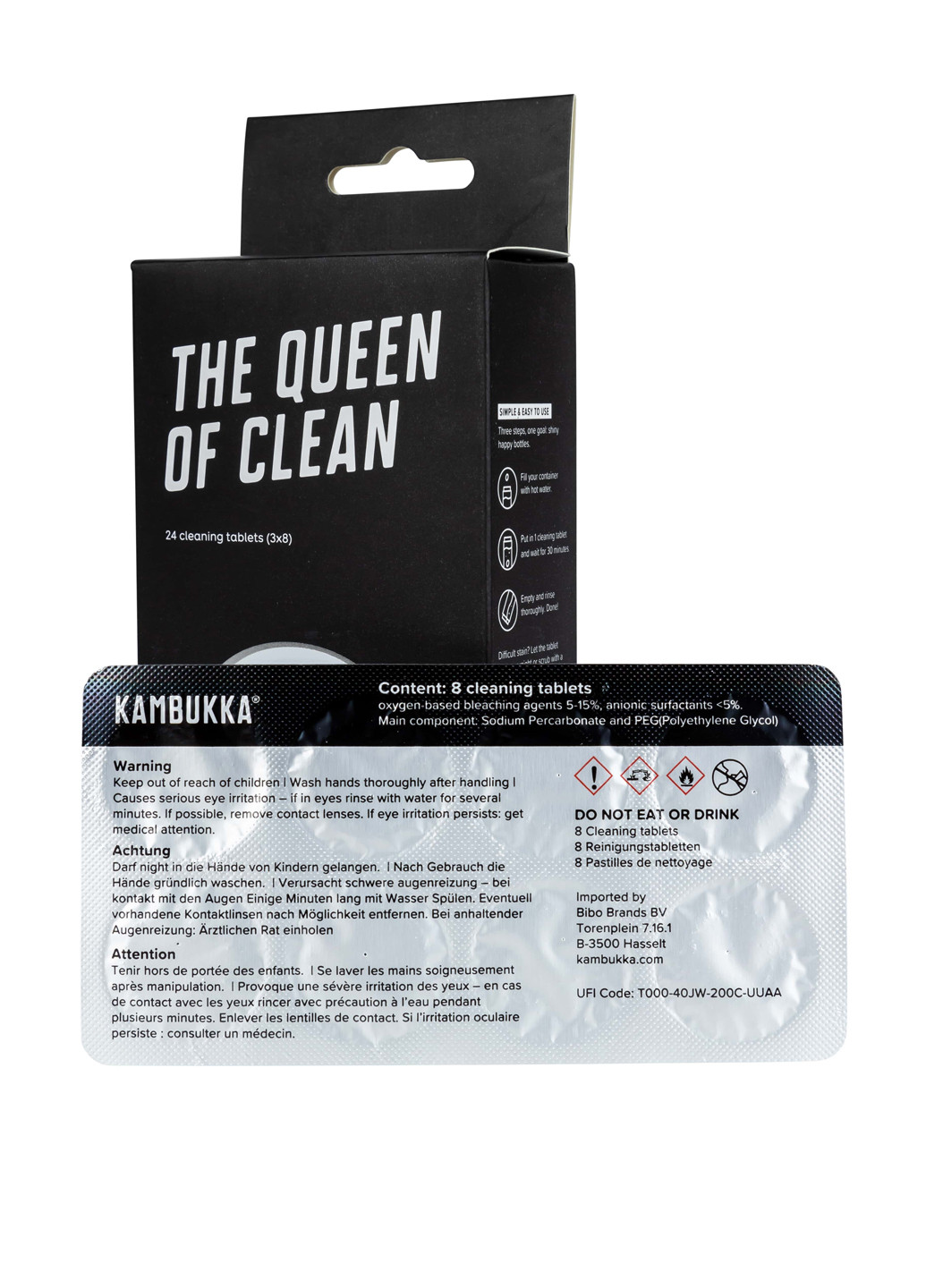 Таблетки для очищення пляшок (24 шт.) Kambukka (304674933)