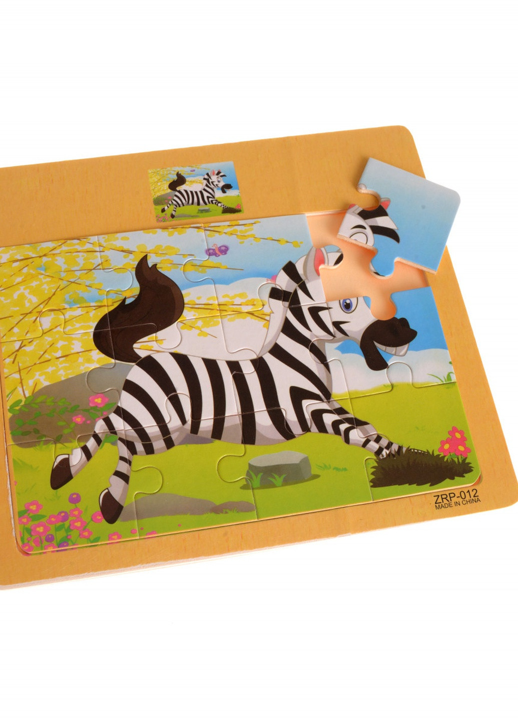 IW12 Дерев’яний пазл «Зебра» NaNa (253926183)