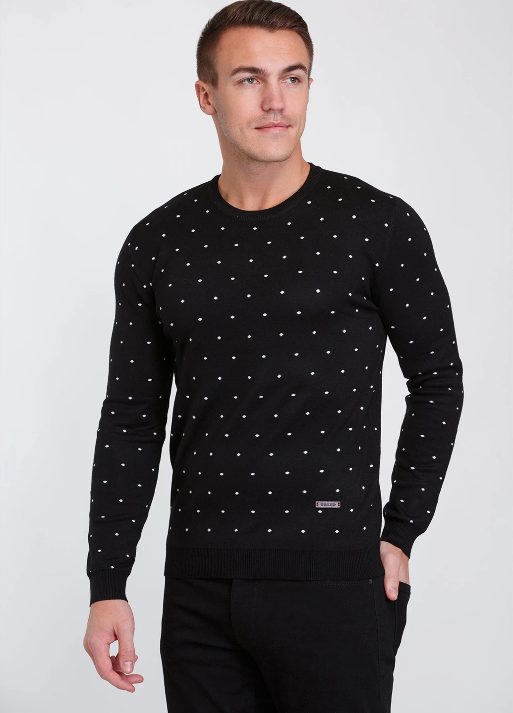 Чорно-білий демісезонний джемпер джемпер Trend Collection