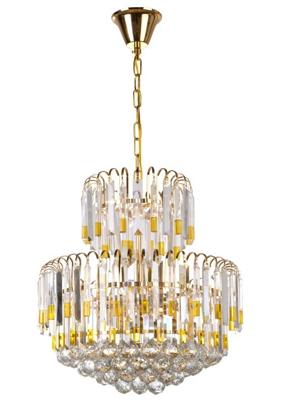 Люстра торт підвісна кришталева велика BCL-439S/12 E14 Brille (253887977)