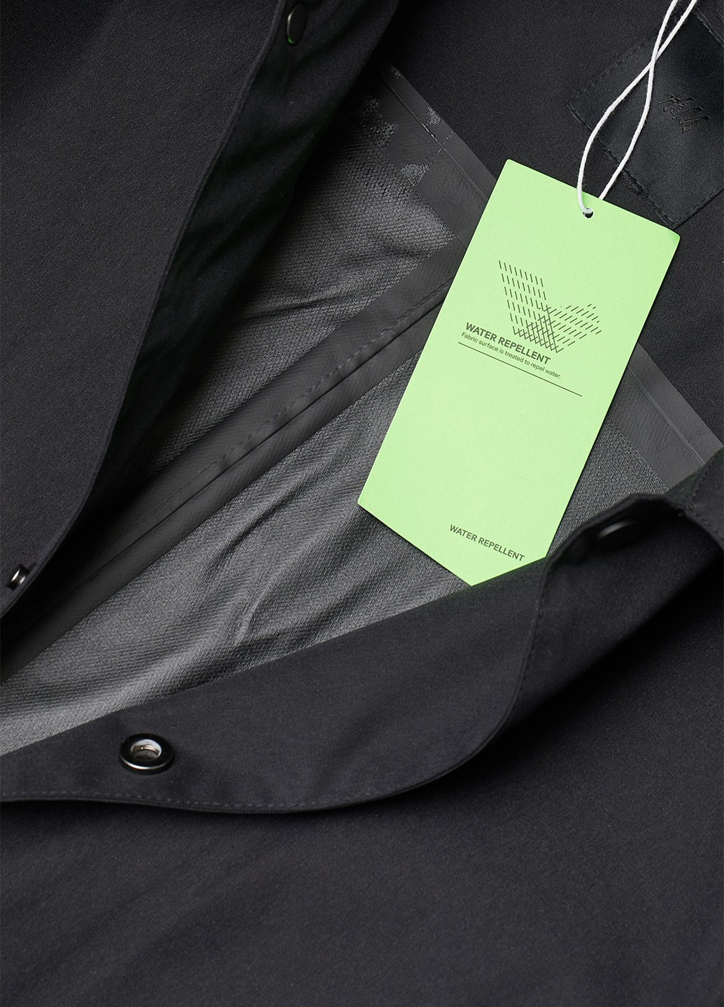 Чорне демісезонне Пальто однобортне H&M