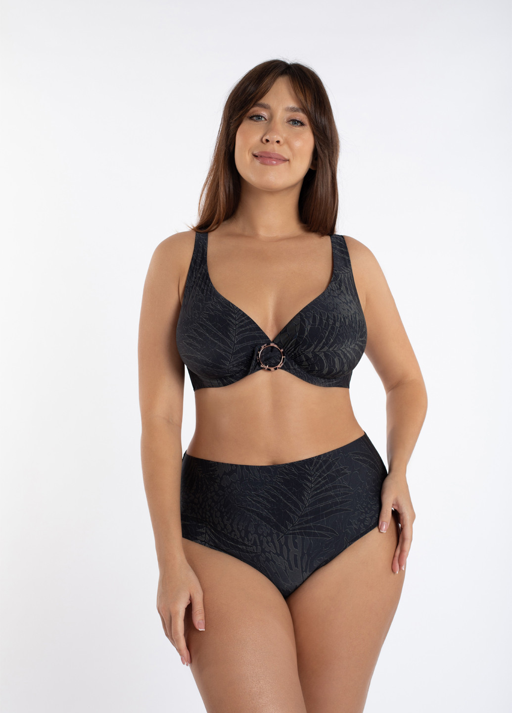 Черные купальные трусики с рисунком Marc & André