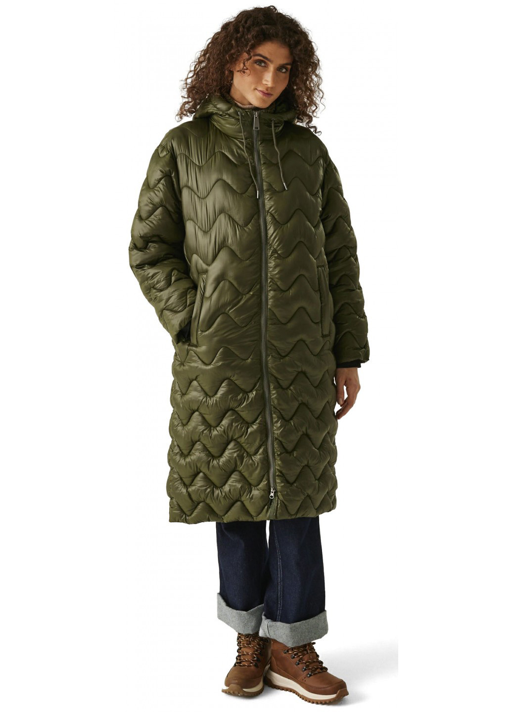 Оливковая (хаки) зимняя куртка куртка-пальто Regatta Cambrie II