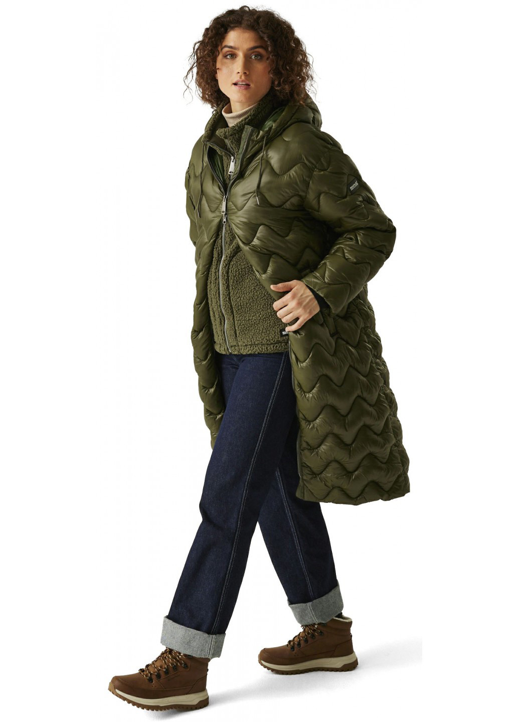 Оливковая (хаки) зимняя куртка куртка-пальто Regatta Cambrie II