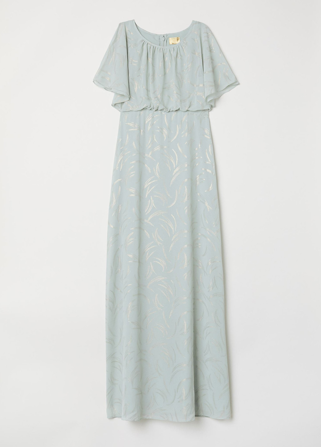Серое кэжуал платье H&M с абстрактным узором