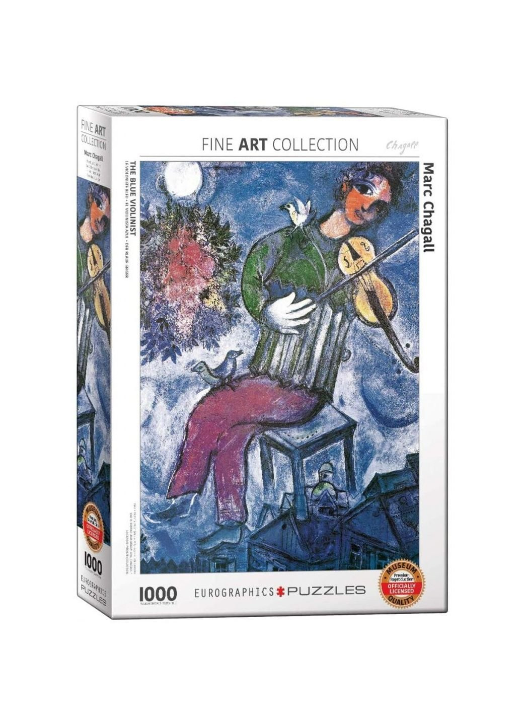 Пазл Синій скрипаль. Марк Шагал, 1000 елементів (6000-0852) Eurographics (252418626)