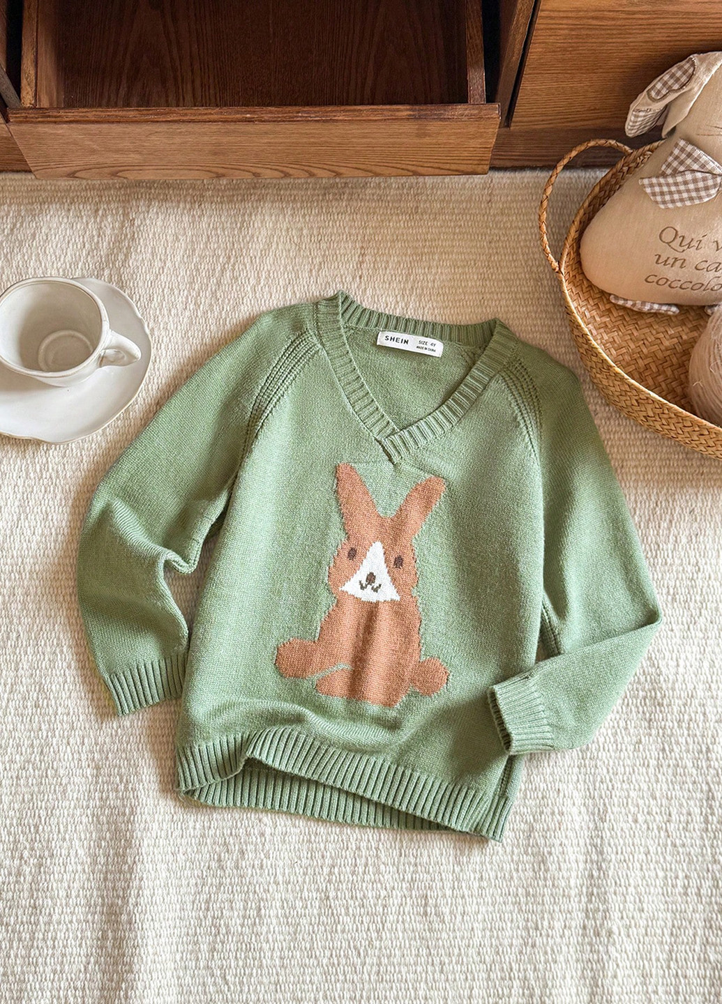 Мятный демисезонный пуловер пуловер SHEIN