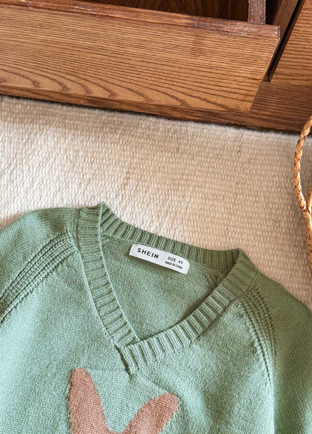 Мятный демисезонный пуловер пуловер SHEIN