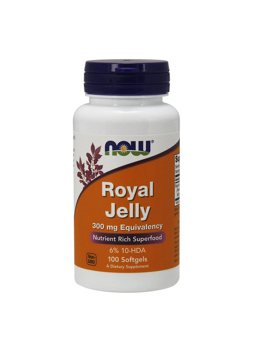 Маточне молочко Royal Jelly 300 mg (100 softgels) нау фудс Now Foods (255409742)