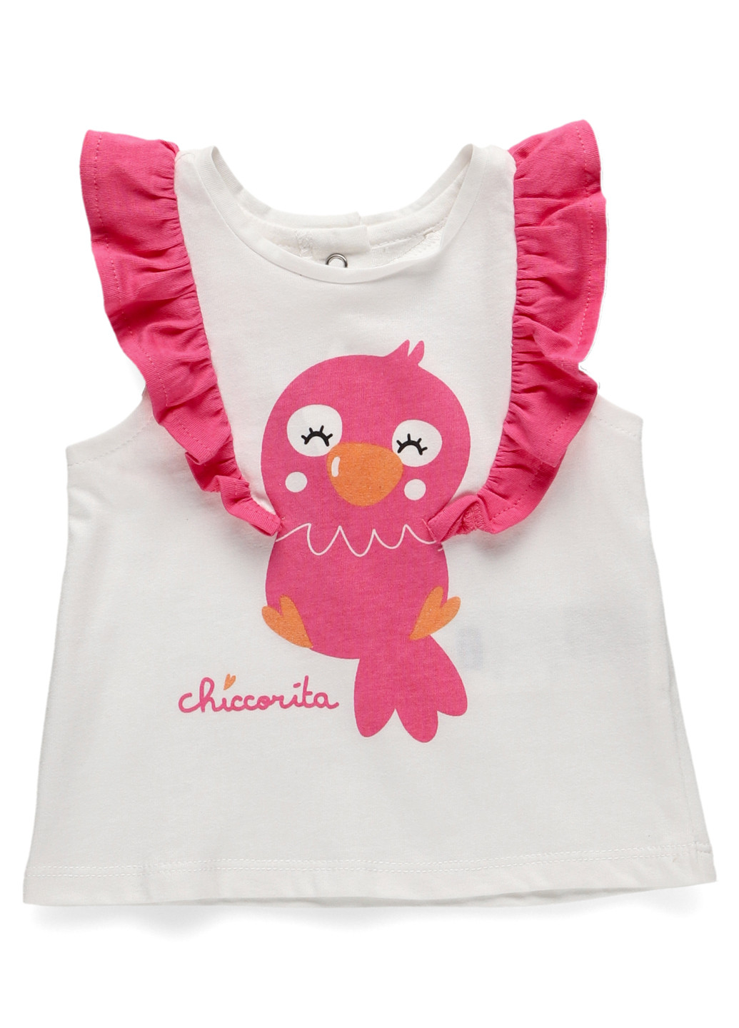 Белая летняя футболка Chicco