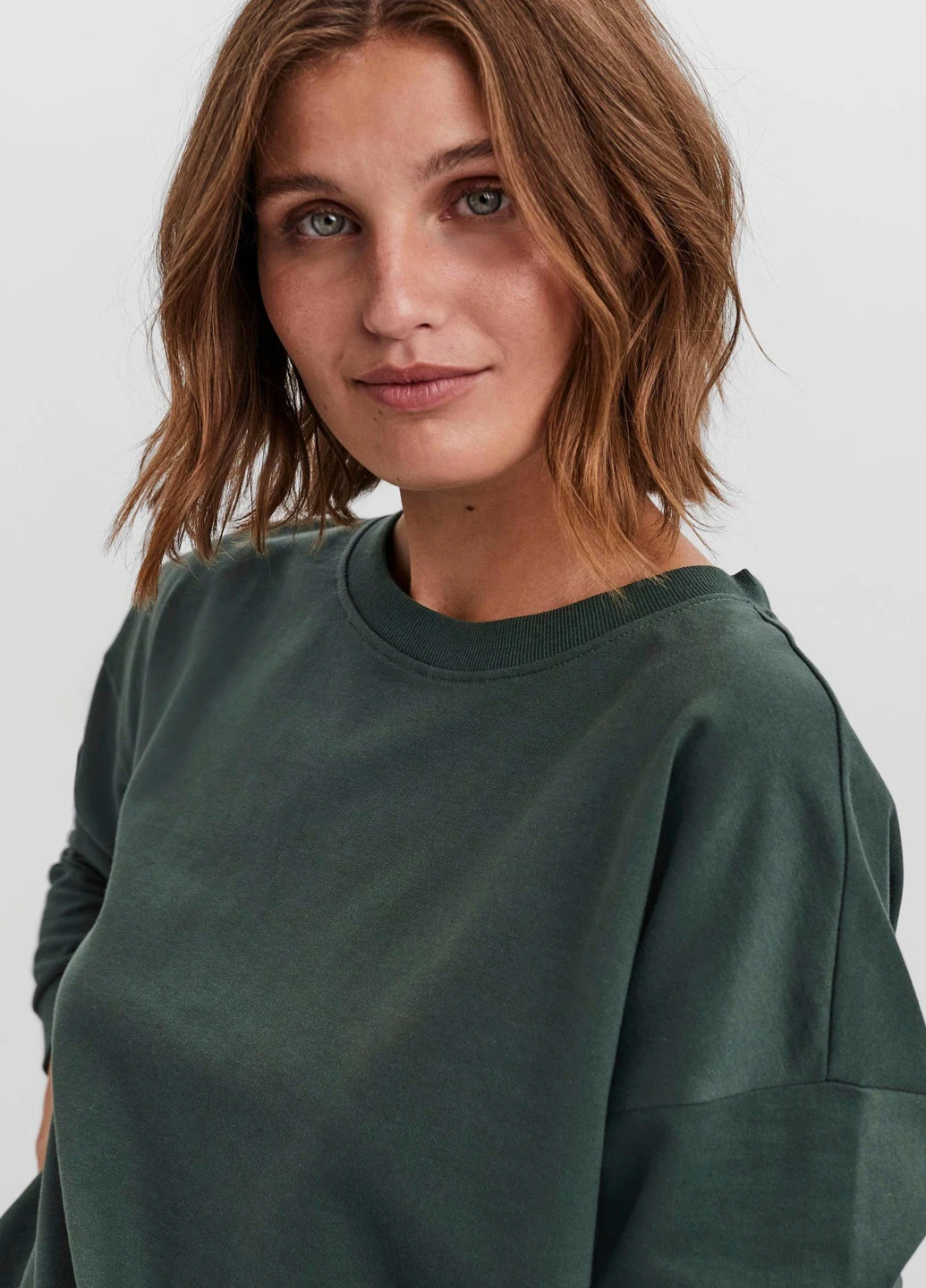 Зелений світшот Vero Moda однотонний (245183726)