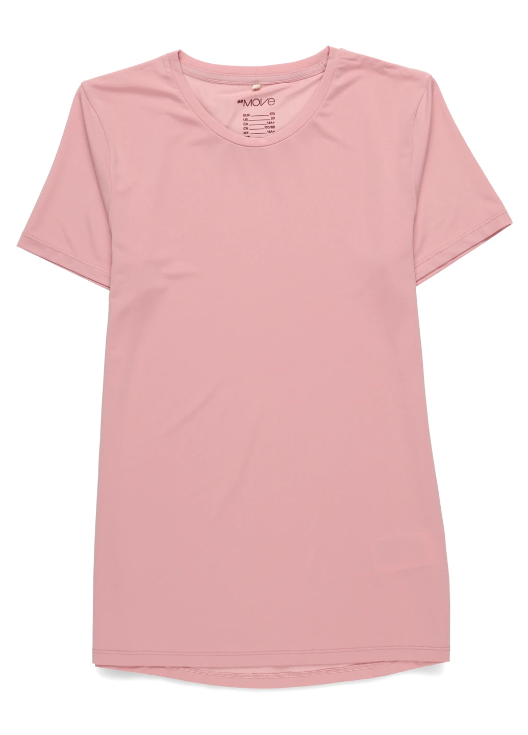 Розовая летняя футболка H&M