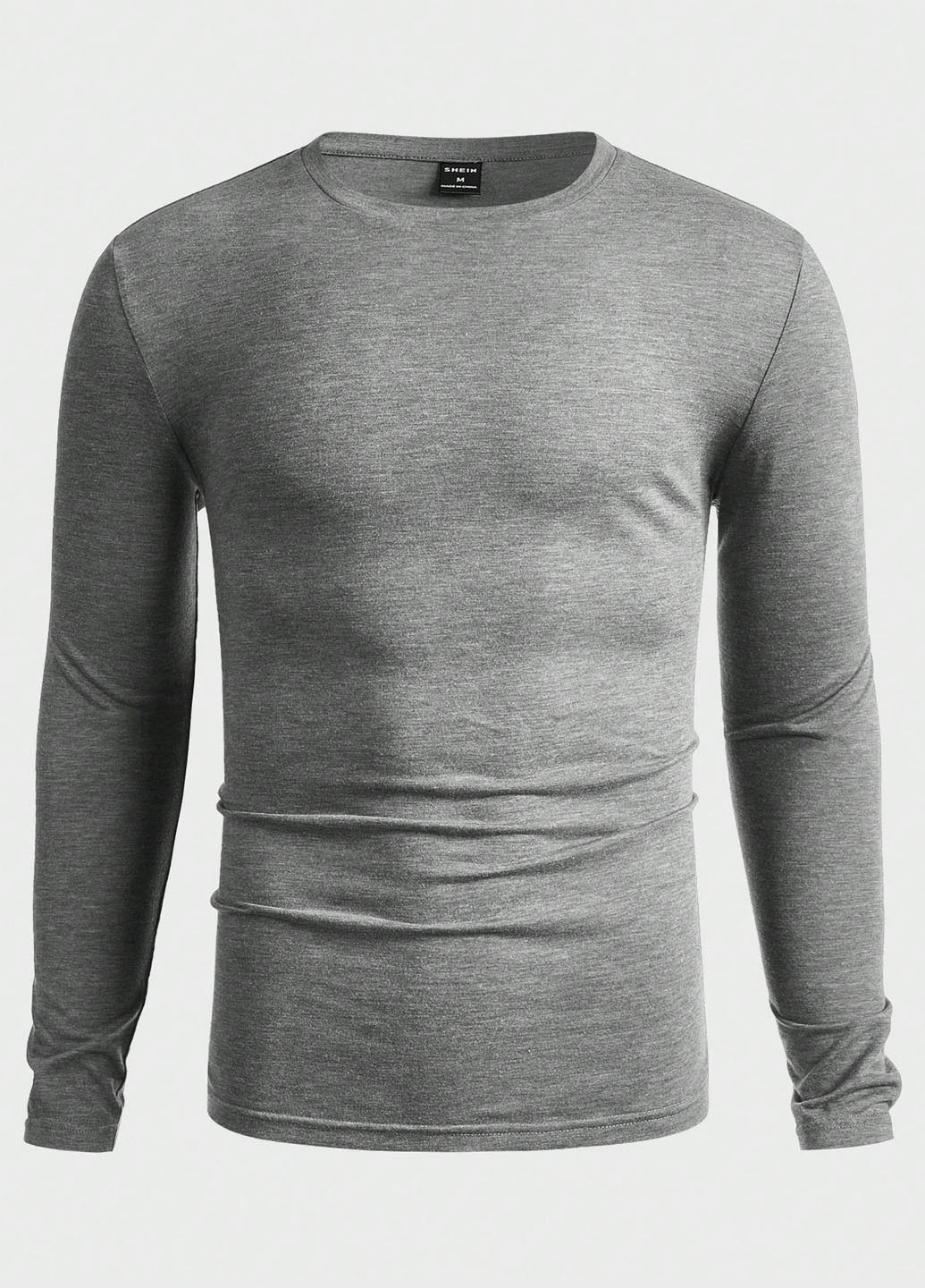 Лонгслів (3 шт.) SHEIN меланж комбінований кежуали поліестер