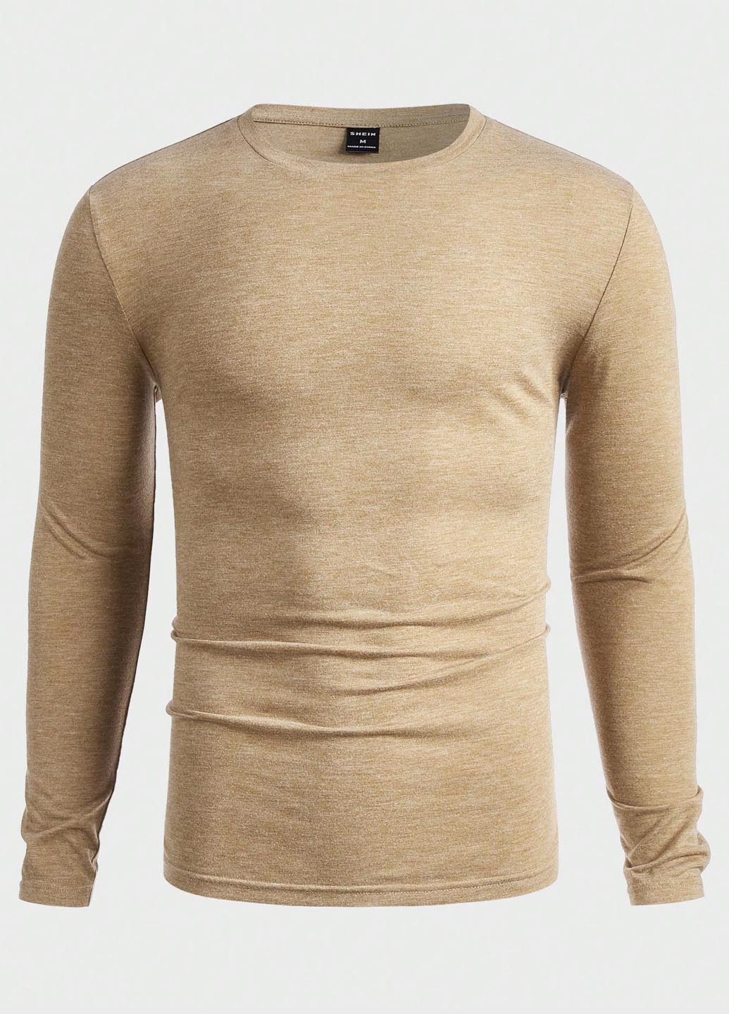 Лонгслів (3 шт.) SHEIN меланж комбінований кежуали поліестер