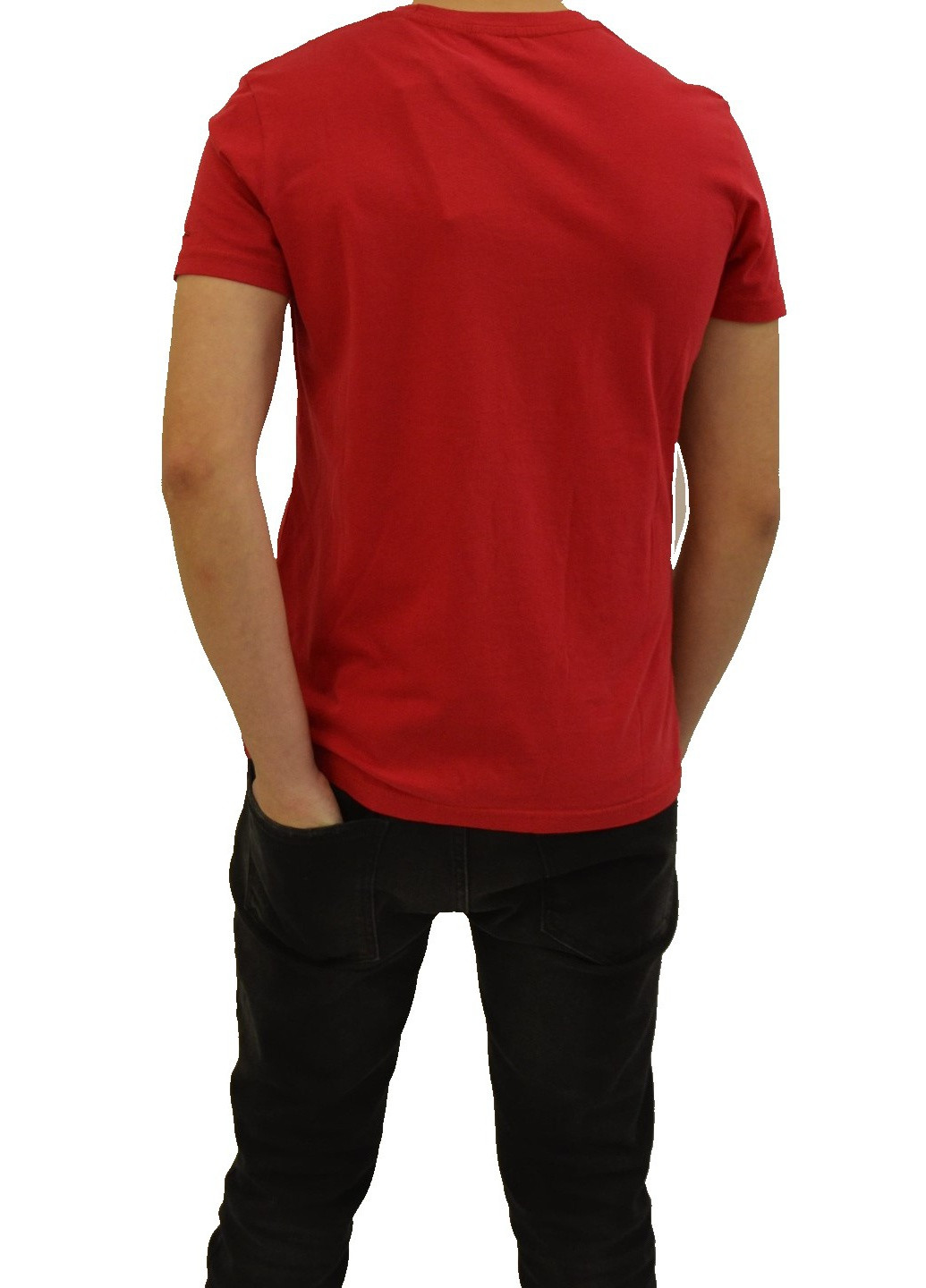 Темно-червона футболка чоловіча Napapijri