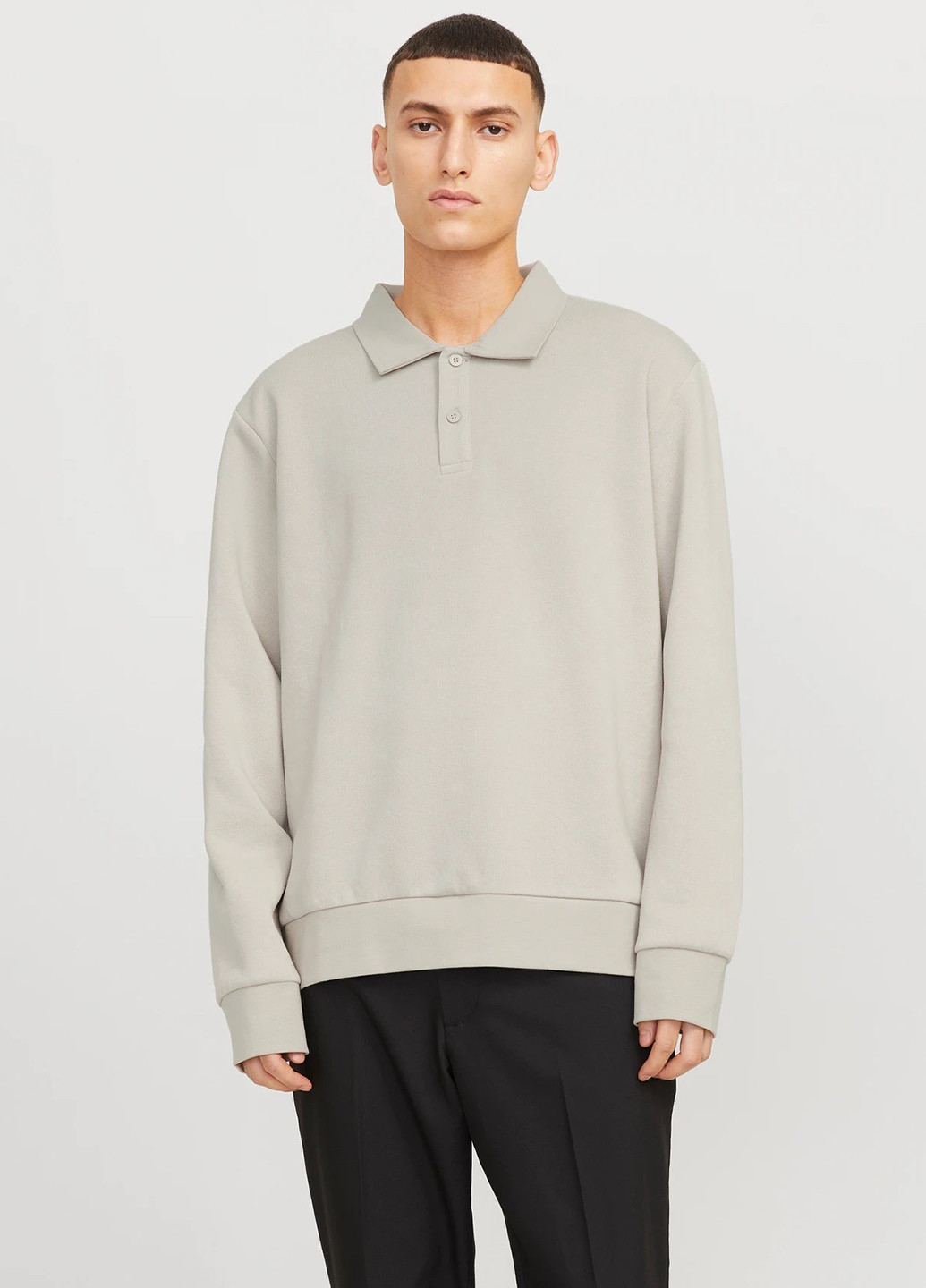 Серый демисезонный свитер Jack & Jones