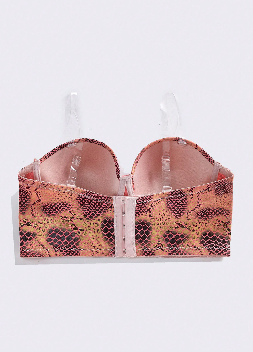 Комбинированный фашиа бюстгальтер SHEIN с косточками полиэстер