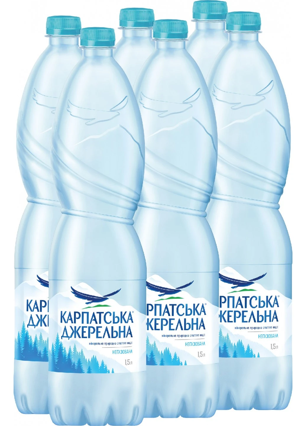 Вода Карпатська Джерельна негазированная 1,5 л Карпатська Джерельна kd007-K (253178136)