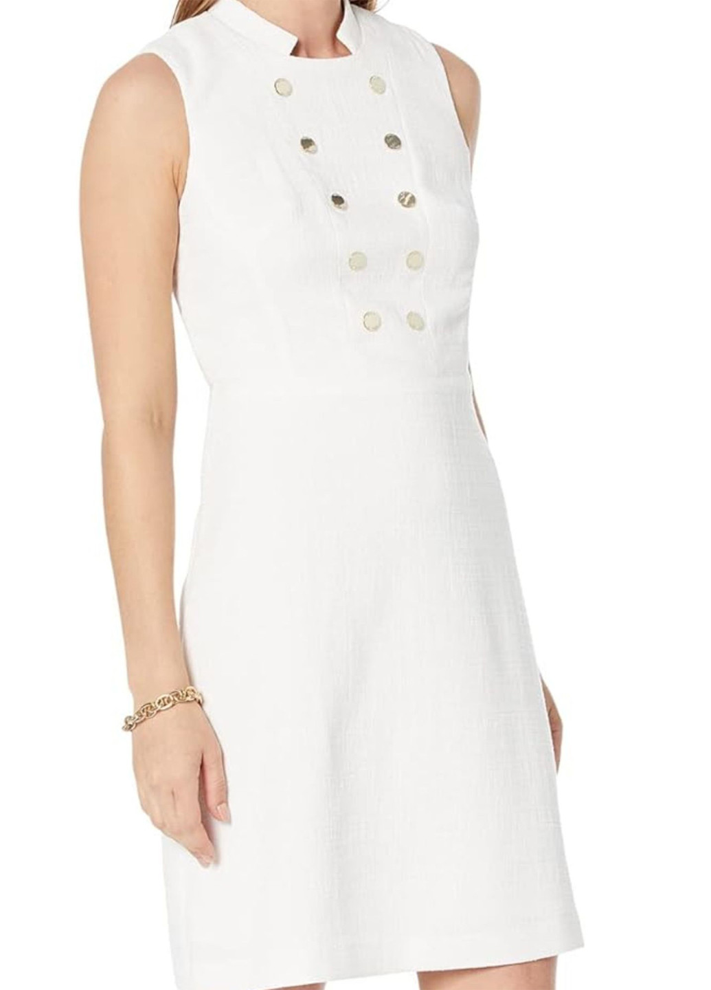 Молочна коктейльна сукня а-силует Tommy Hilfiger однотонна