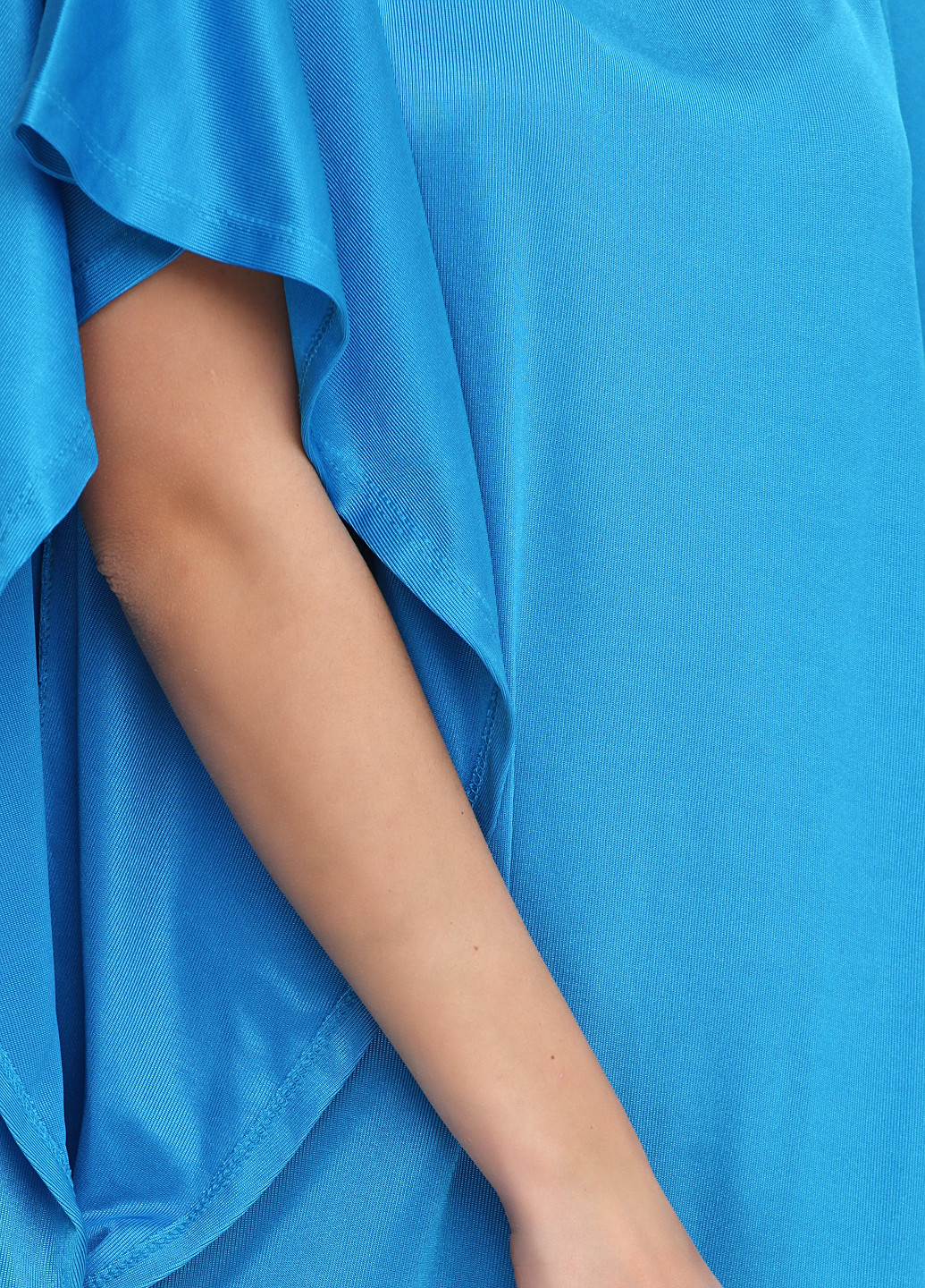 Голубое вечернее платье Zara однотонное
