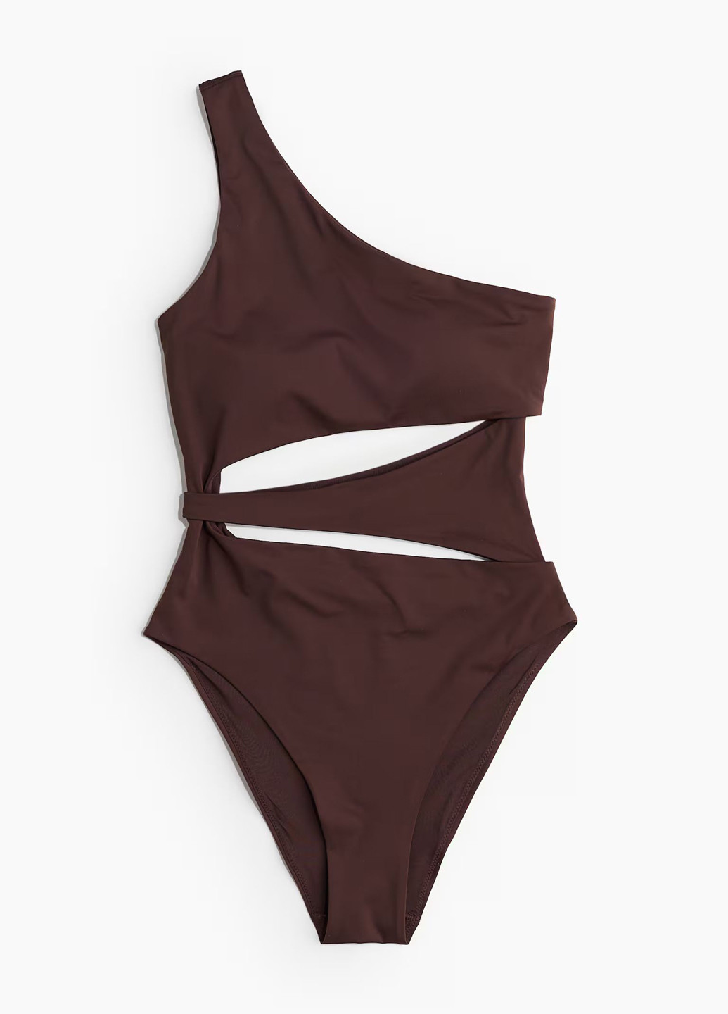 Коричневый летний купальник слитный, танк H&M