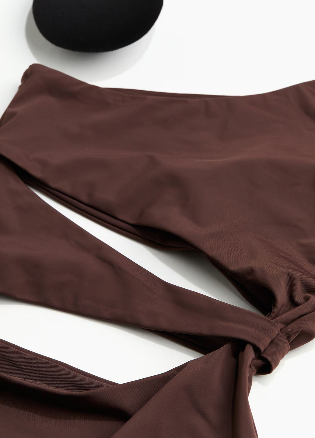 Коричневый летний купальник слитный, танк H&M