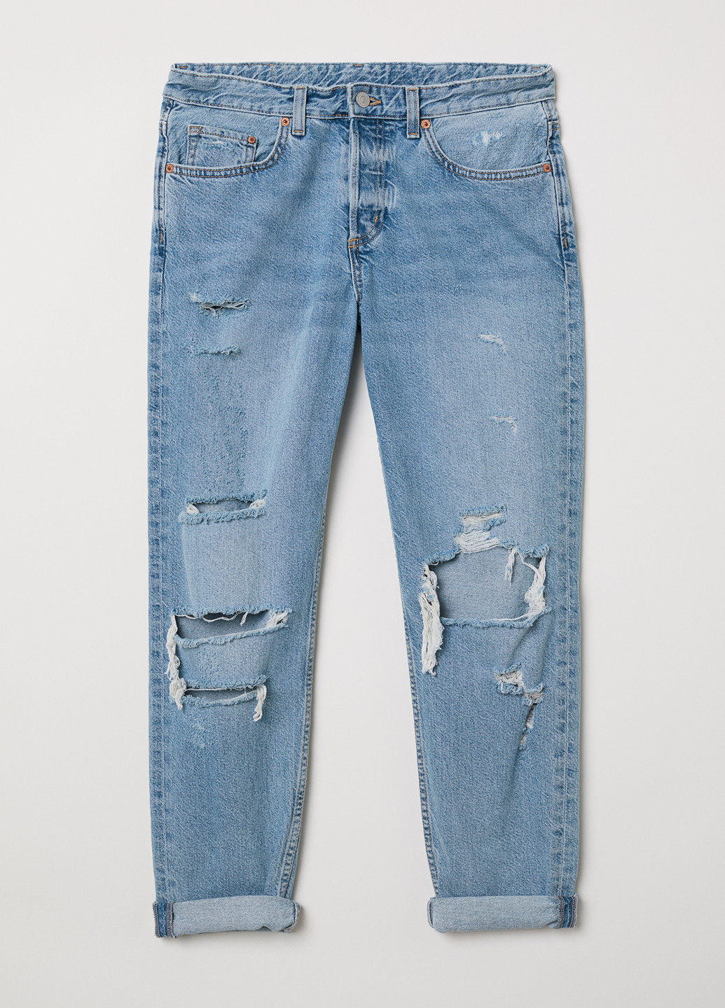 Джинси H&M бойфренди блакитні джинсові